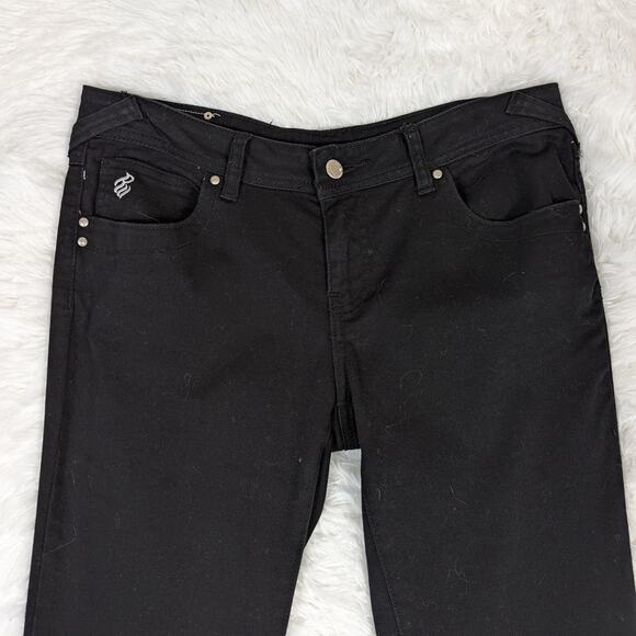 Y2K Vintage Rocawear Embellished Pockets Jeans Black Size 11 Roca Wear - Picture 10 of 12